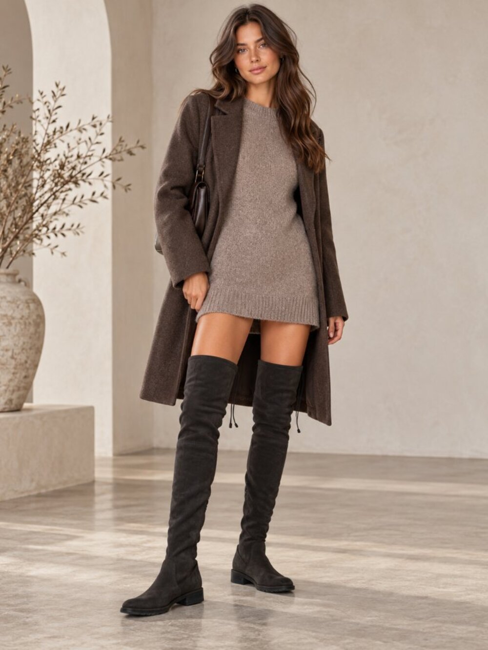 Stuart Weitzman Brown Suede Over-the-Knee Boots Size 5